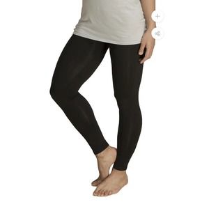 SET OF 2 | YALA "Nellie" Bamboo Full Coverage Leggings Black + Charcoal Gray S